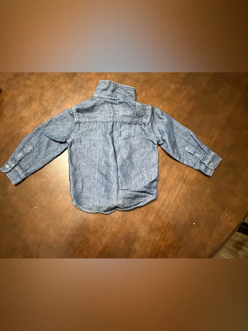 wonder nation Denim Button-Up Jacket in Blue
